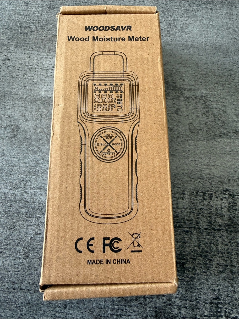 WOODSAVR Wood Moisture Meter - Brown Kraft Packaging